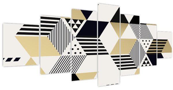 Obraz - Geometrické tvary N⁰1 (210x100 cm)