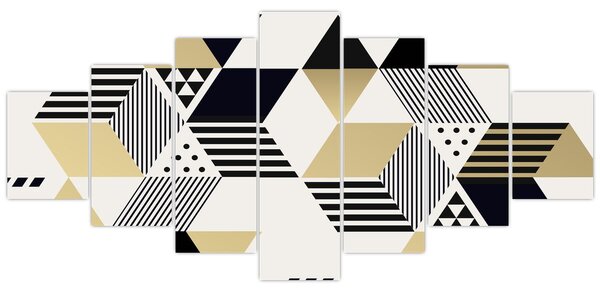 Obraz - Geometrické tvary N⁰1 (210x100 cm)