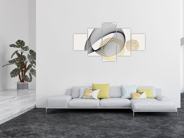 Obraz - Geometrické tvary N⁰3 (125x70 cm)