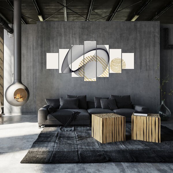Obraz - Geometrické tvary N⁰3 (210x100 cm)