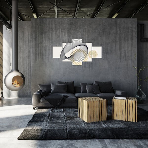 Obraz - Geometrické tvary N⁰3 (125x70 cm)