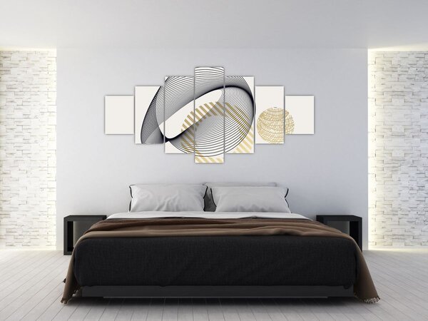 Obraz - Geometrické tvary N⁰3 (210x100 cm)