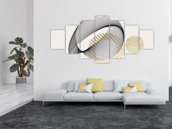 Obraz - Geometrické tvary N⁰3 (210x100 cm)