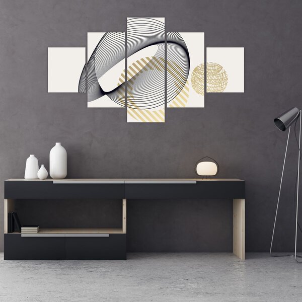 Obraz - Geometrické tvary N⁰3 (125x70 cm)