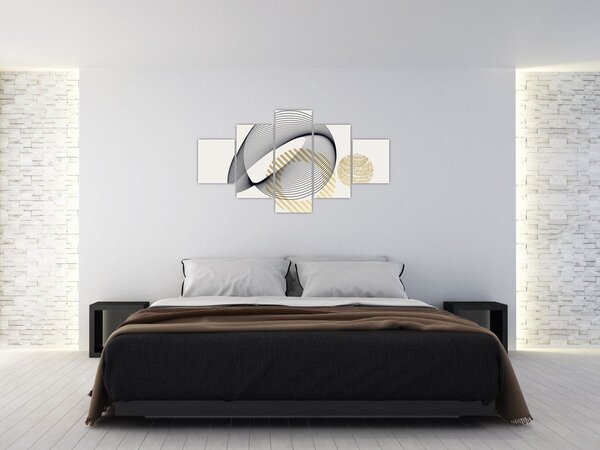 Obraz - Geometrické tvary N⁰3 (125x70 cm)