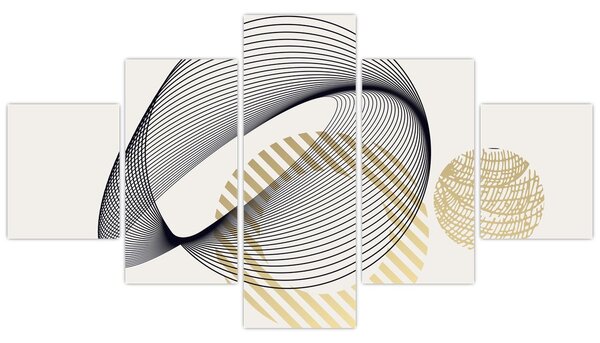 Obraz - Geometrické tvary N⁰3 (125x70 cm)