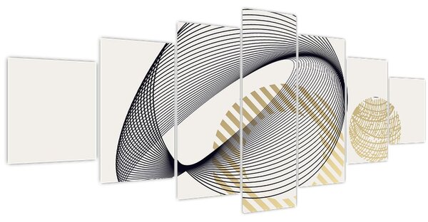 Obraz - Geometrické tvary N⁰3 (210x100 cm)