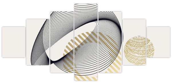 Obraz - Geometrické tvary N⁰3 (210x100 cm)