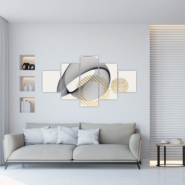 Obraz - Geometrické tvary N⁰3 (125x70 cm)