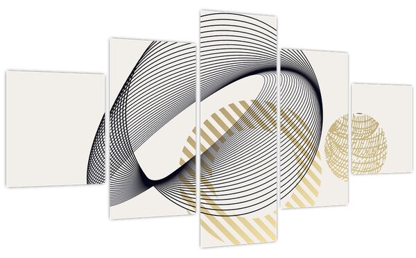 Obraz - Geometrické tvary N⁰3 (125x70 cm)