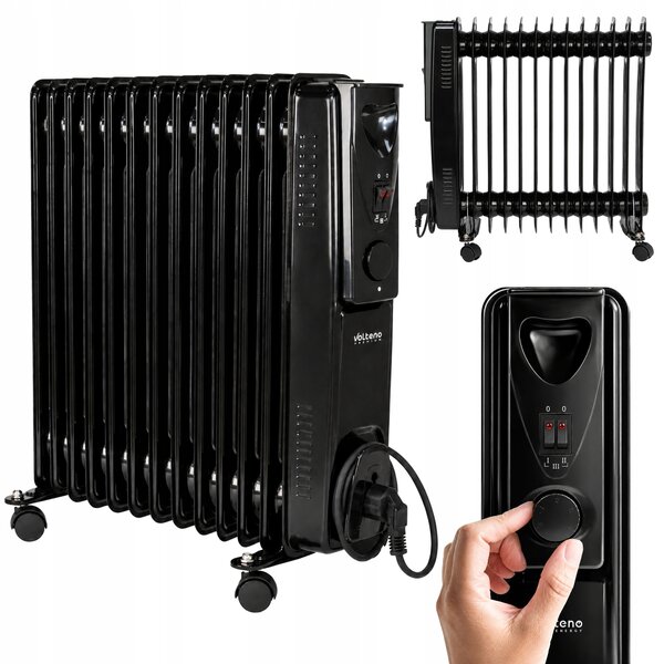 Olejový radiátor Volteno 2500 W černý