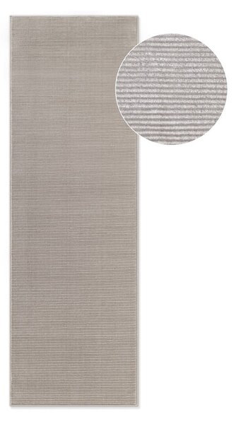 Šedo-krémový běhoun 80x240 cm Perles Dolomite – Elle Decoration