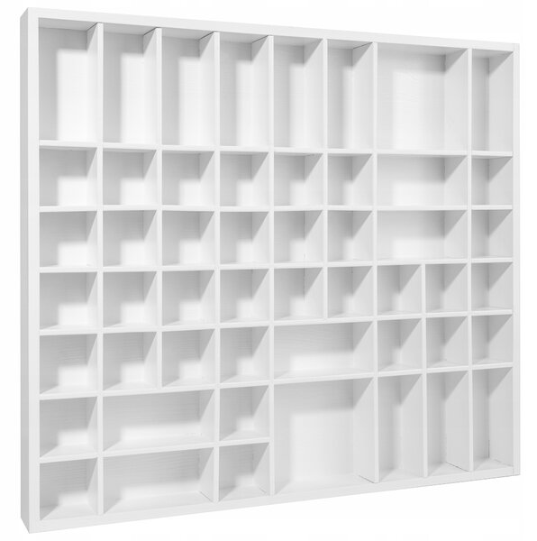 Police na drobnosti bílá dřevěná velká