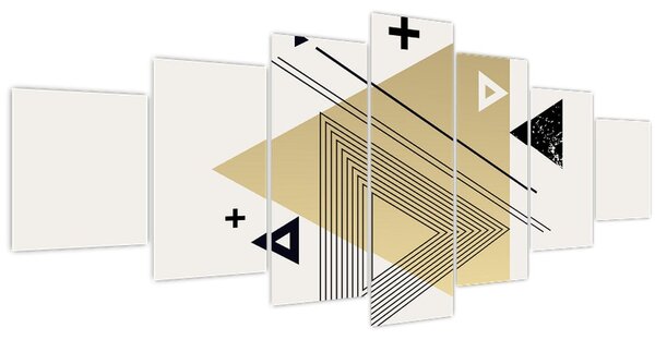 Obraz - Geometrické tvary N⁰4 (210x100 cm)