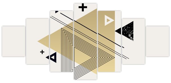 Obraz - Geometrické tvary N⁰4 (210x100 cm)