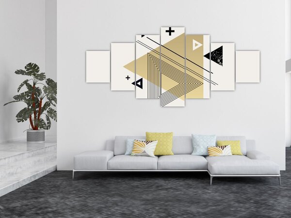 Obraz - Geometrické tvary N⁰4 (210x100 cm)