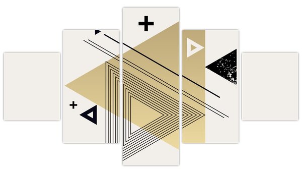Obraz - Geometrické tvary N⁰4 (125x70 cm)