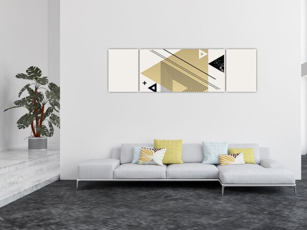 Obraz - Geometrické tvary N⁰4 (170x50 cm)
