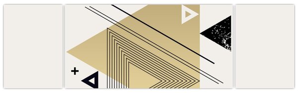 Obraz - Geometrické tvary N⁰4 (170x50 cm)