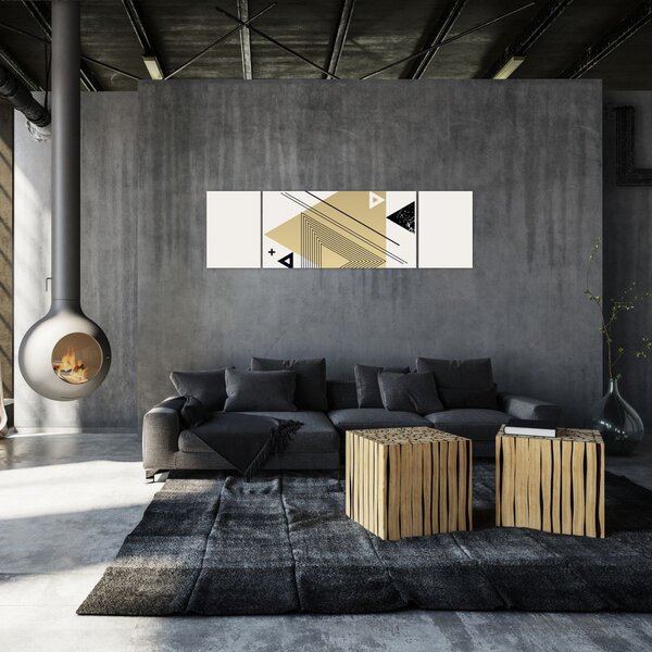 Obraz - Geometrické tvary N⁰4 (170x50 cm)