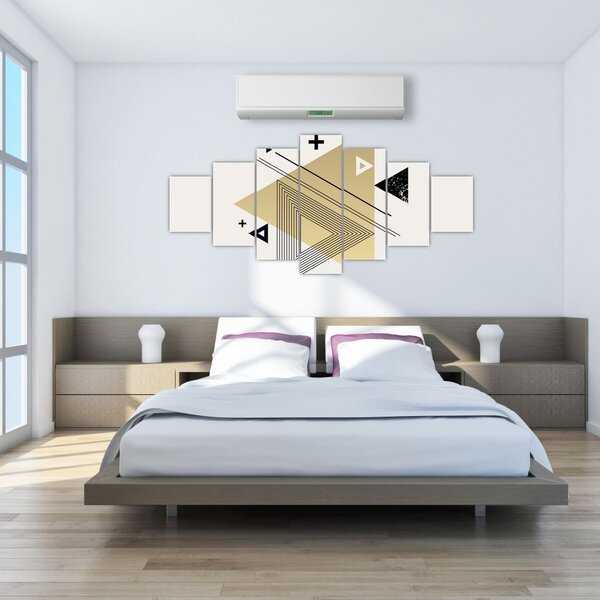 Obraz - Geometrické tvary N⁰4 (210x100 cm)