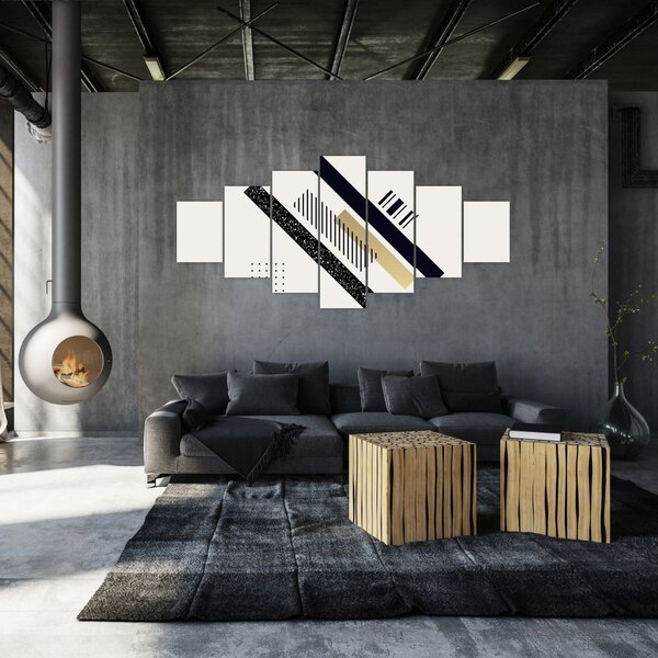 Obraz - Geometrické tvary N⁰5 (210x100 cm)