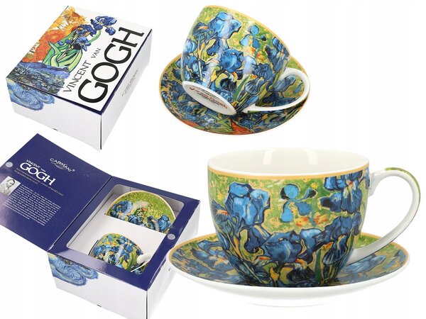 Šálek 250 ml s podšálkem Irisy Vincent Van Gogh Carmani