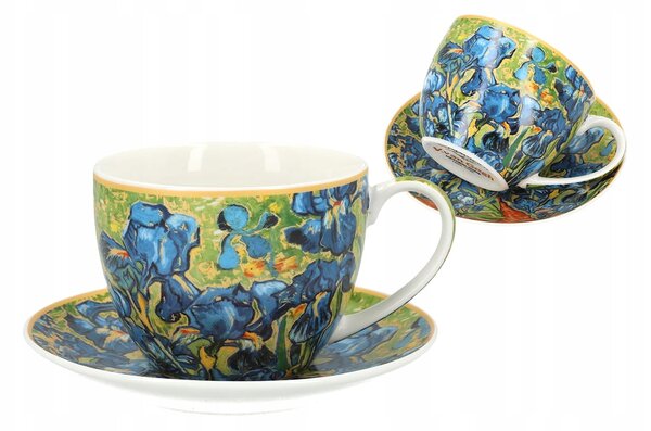 Šálek 250 ml s podšálkem Irisy Vincent Van Gogh Carmani