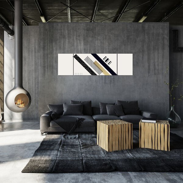 Obraz - Geometrické tvary N⁰5 (170x50 cm)