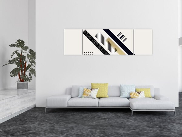 Obraz - Geometrické tvary N⁰5 (170x50 cm)