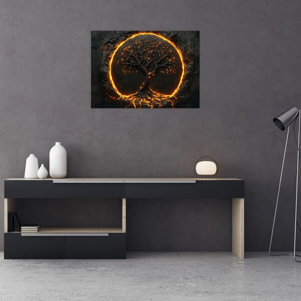 Obraz - Strom života v lávě II. (70x50 cm)