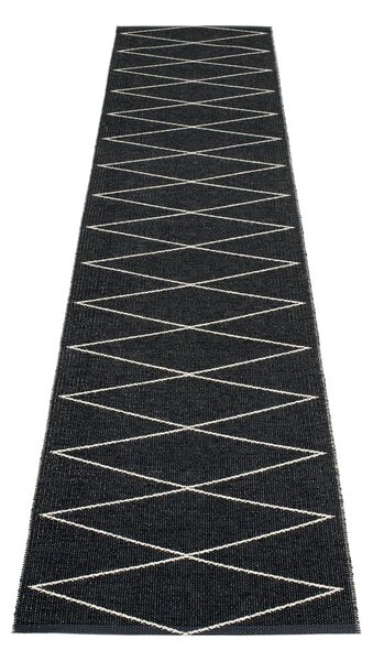 Černý vnitřní a venkovní běhoun 70x320 cm Max Black – Pappelina