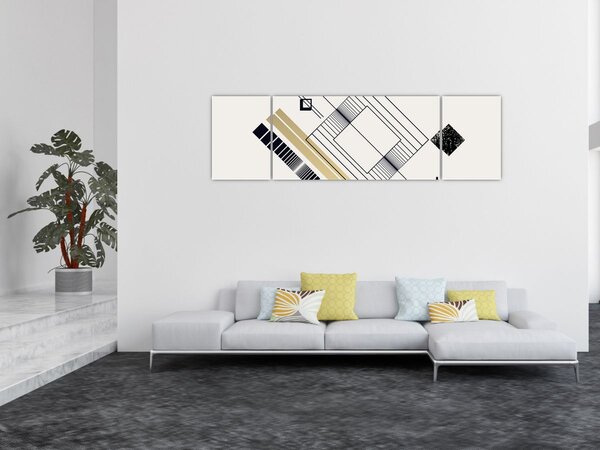 Obraz - Geometrické tvary N⁰6 (170x50 cm)