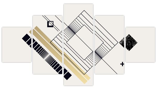 Obraz - Geometrické tvary N⁰6 (125x70 cm)