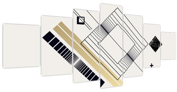 Obraz - Geometrické tvary N⁰6 (210x100 cm)