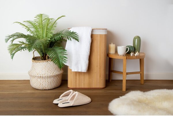 Bambusový koš na prádlo v přírodní barvě 78 l Bamboo – Compactor