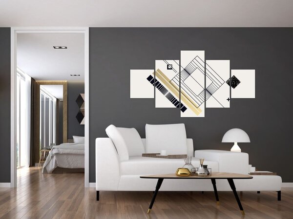 Obraz - Geometrické tvary N⁰6 (125x70 cm)