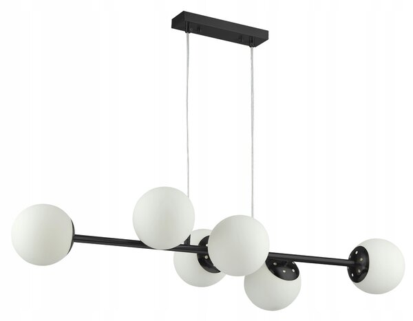 Závěsné svítidlo Masterled Bali černé 6xE27 110 cm