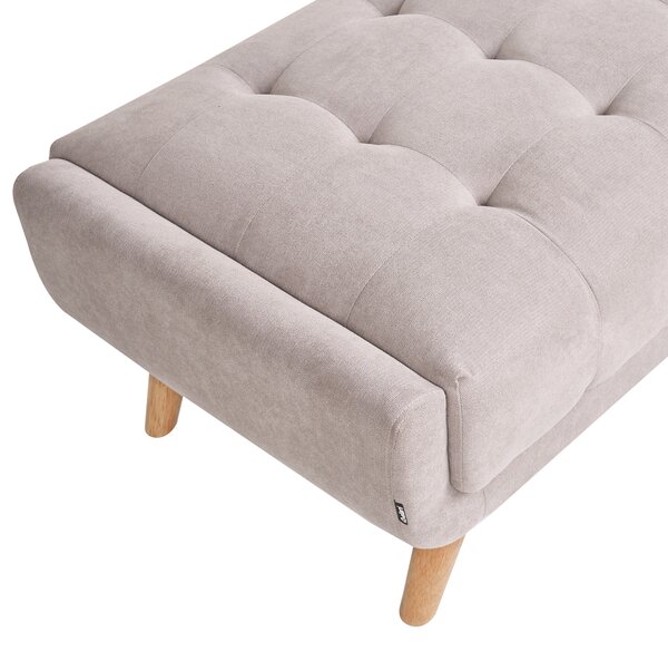 Taburet HABO Tkanina Taupe