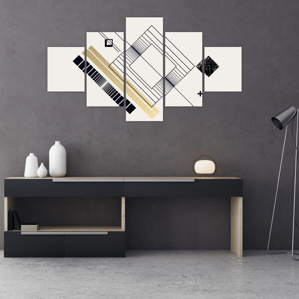 Obraz - Geometrické tvary N⁰6 (125x70 cm)