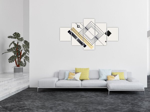 Obraz - Geometrické tvary N⁰6 (125x70 cm)