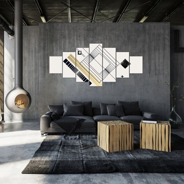 Obraz - Geometrické tvary N⁰6 (210x100 cm)