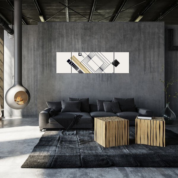 Obraz - Geometrické tvary N⁰6 (170x50 cm)