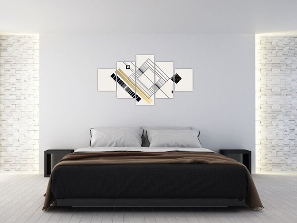 Obraz - Geometrické tvary N⁰6 (125x70 cm)