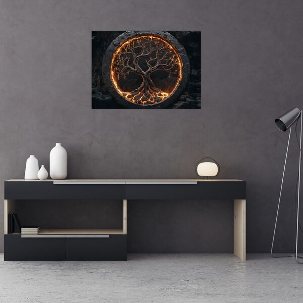 Obraz - Strom života v lávě I. (70x50 cm)