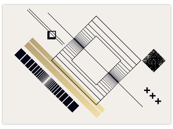 Obraz - Geometrické tvary N⁰6 (70x50 cm)