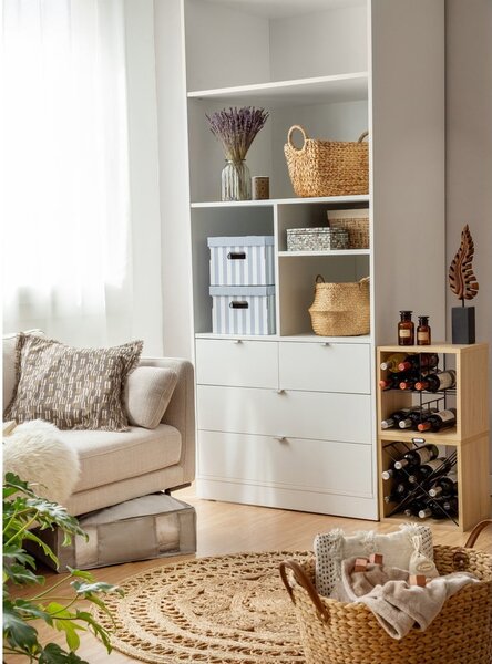 Kartonové úložné boxy s víkem v sadě 2 ks Stripes – Compactor