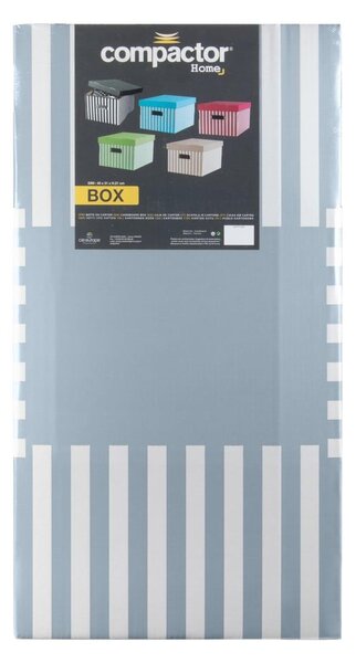 Kartonové úložné boxy s víkem v sadě 2 ks Stripes – Compactor