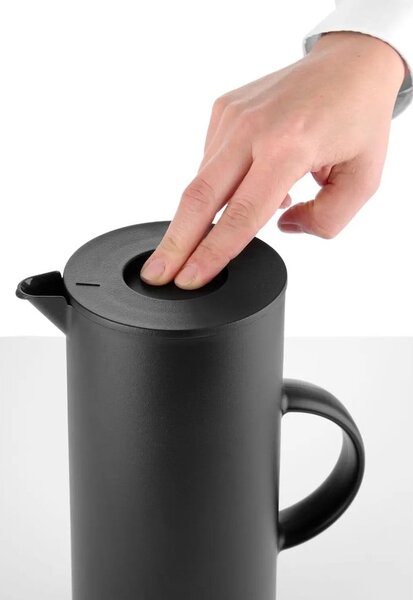 Černá termo konvice z nerezové oceli Hendi, 1 l