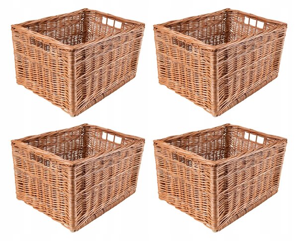 Univerzální proutěný koš, hnědý
